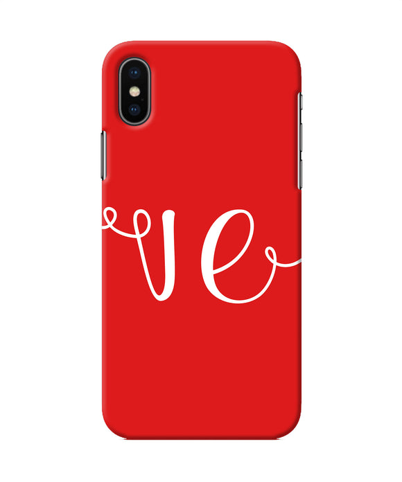 Love Two Iphone X Back Cover