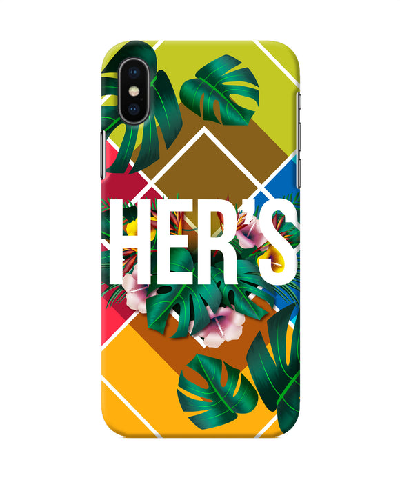 His Her Two Iphone X Back Cover