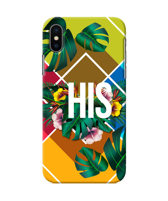 His Her One Iphone X Back Cover