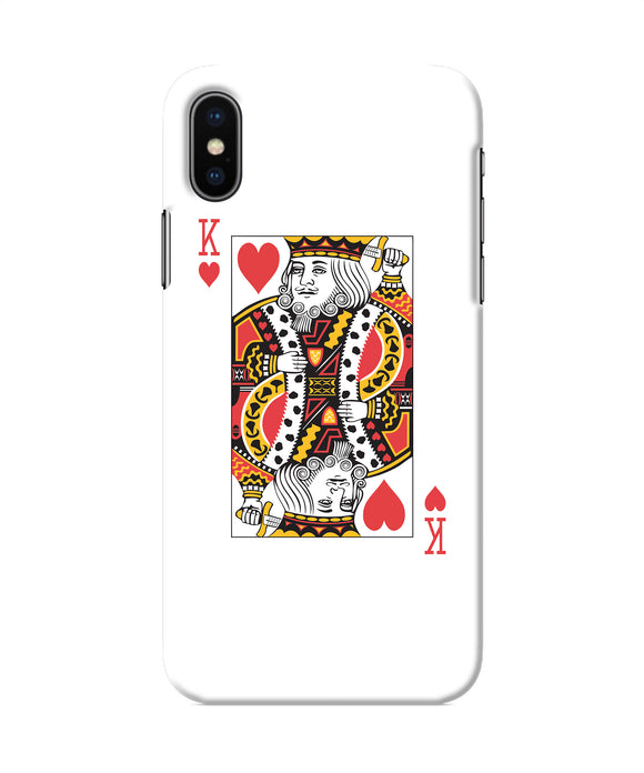 Heart King Card Iphone X Back Cover