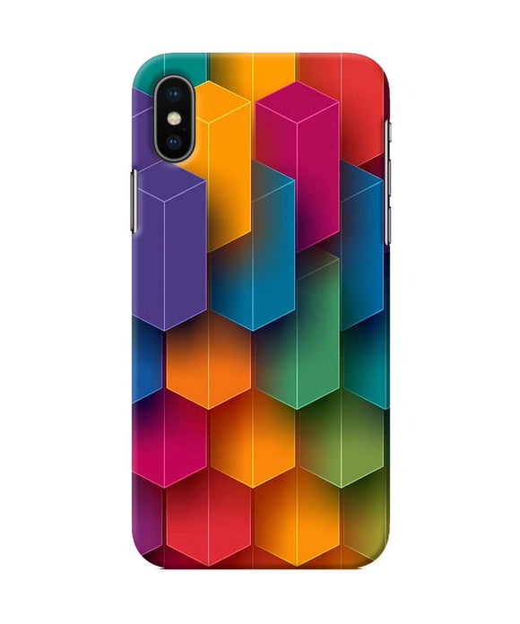 Abstract Rectangle Print Iphone X Back Cover