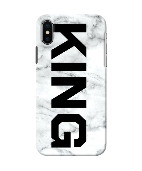 King Marble Text Iphone X Back Cover