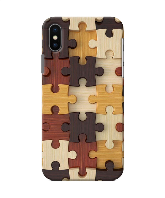 Wooden Puzzle Iphone X Back Cover