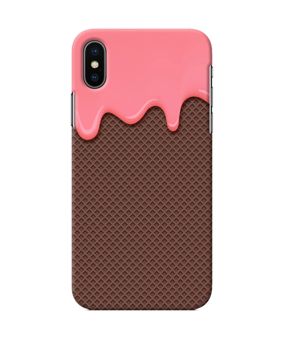 Waffle Cream Biscuit Iphone X Back Cover