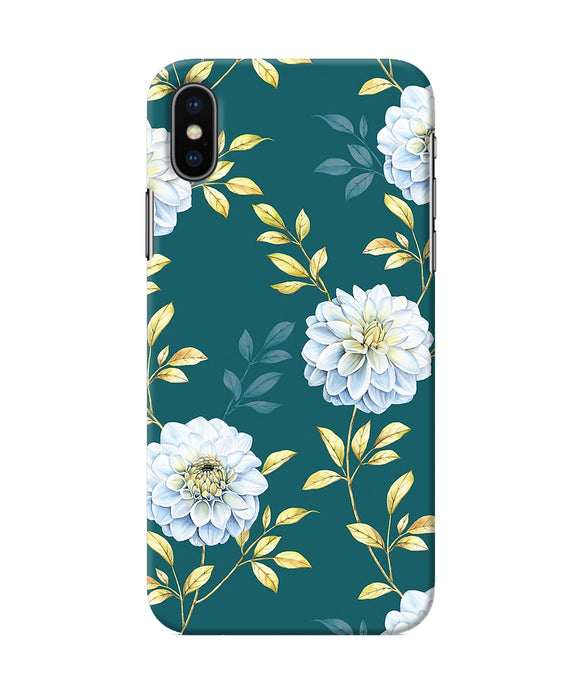 Flower Canvas Iphone X Back Cover