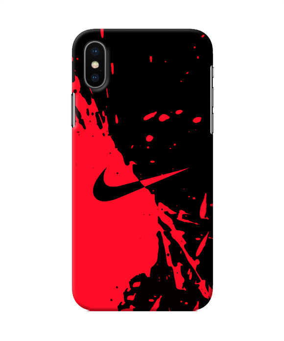 Nike Red Black Poster Iphone X Back Cover