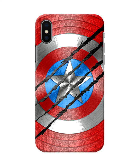 Scratch On Shield Iphone X Back Cover