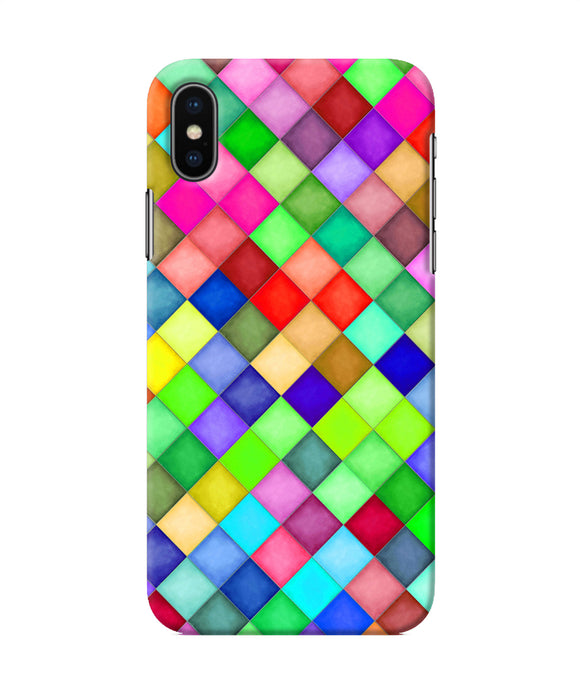 Abstract Colorful Squares Iphone X Back Cover