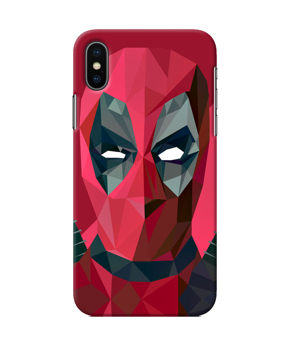 Abstract Deadpool Full Mask Iphone X Back Cover