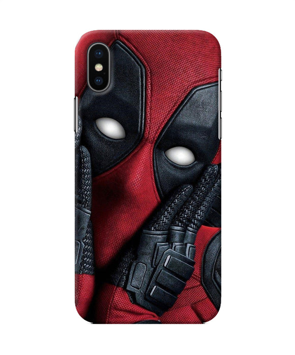 Thinking Deadpool Iphone X Back Cover