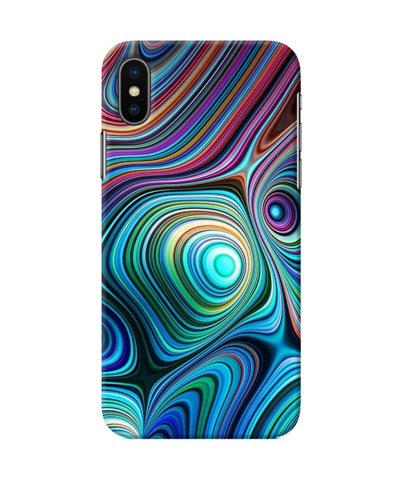 Abstract Coloful Waves Iphone X Back Cover