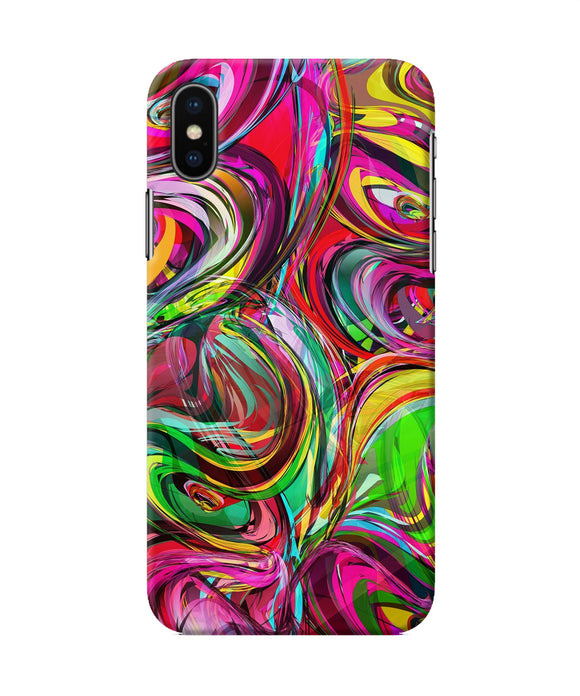 Abstract Colorful Ink Iphone X Back Cover