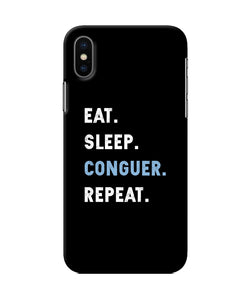 Eat Sleep Quote Iphone X Back Cover
