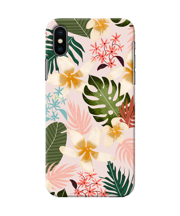 Leaf Print Iphone X Back Cover