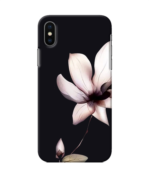 Flower White Iphone X Back Cover