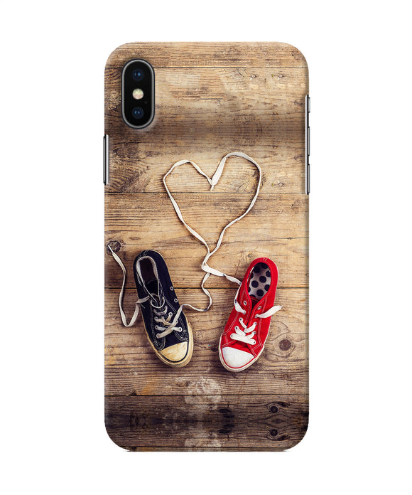 Shoelace Heart Iphone X Back Cover