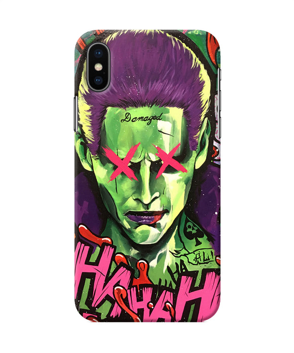 Damaged Joker Anim Iphone X Back Cover
