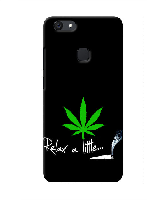 Weed Relax Quote Vivo V7 Real 4D Back Cover
