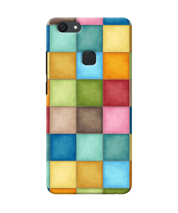 Abstract Colorful Squares Vivo V7 Back Cover