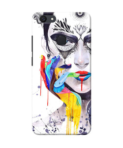 Girl Color Hand Vivo V7 Back Cover