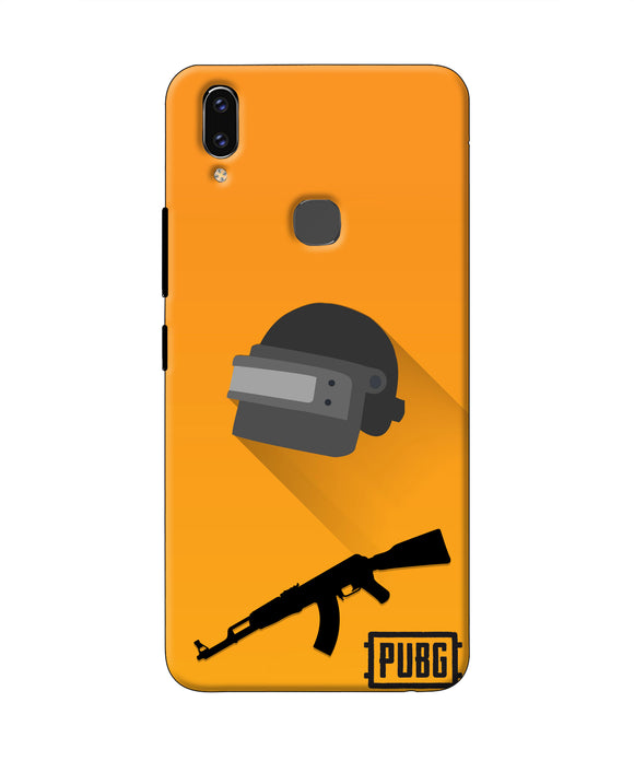 PUBG Helmet and Gun Vivo V9/V9 Pro/V9 Youth Real 4D Back Cover