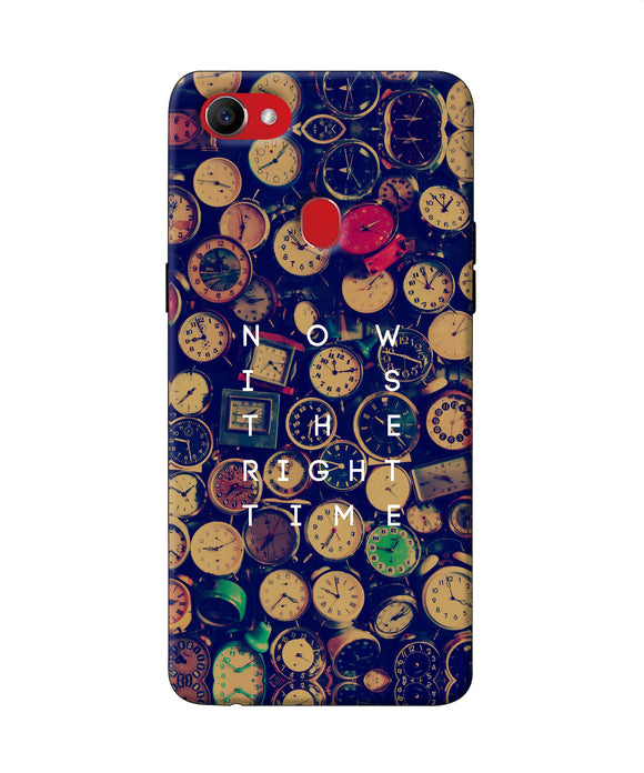 Now Is The Right Time Quote Oppo F7 Back Cover
