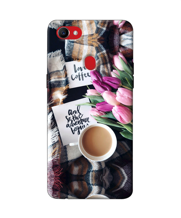 Love Coffee Quotes Oppo F7 Back Cover