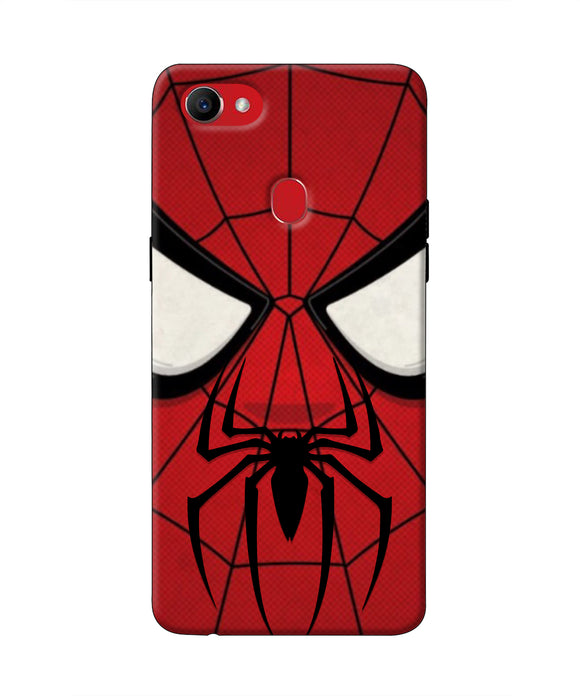 Spiderman Face Oppo F7 Real 4D Back Cover