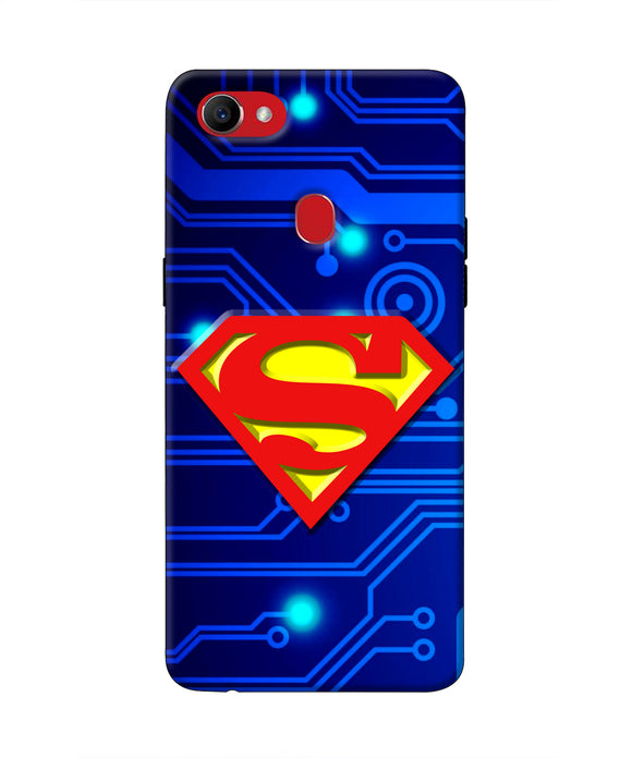 Superman Abstract Oppo F7 Real 4D Back Cover