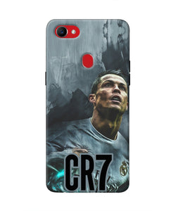 Christiano Ronaldo Grey Oppo F7 Real 4D Back Cover