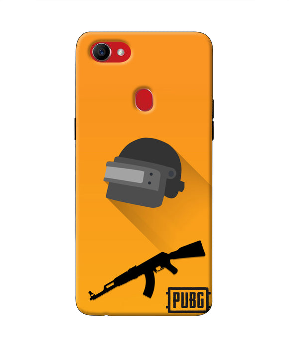 PUBG Helmet and Gun Oppo F7 Real 4D Back Cover