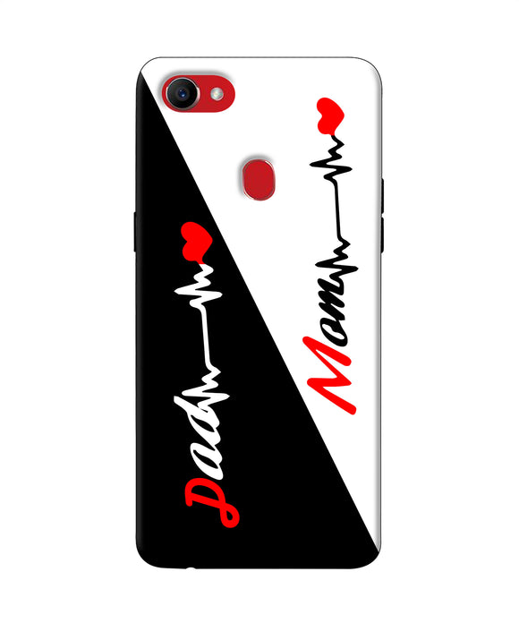 Mom Dad Heart Line Oppo F7 Back Cover