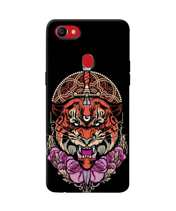 Abstract Tiger Oppo F7 Back Cover