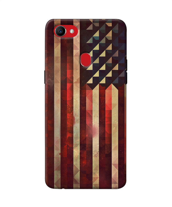 Vintage Us Flag Oppo F7 Back Cover