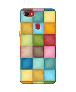 Abstract Colorful Squares Oppo F7 Back Cover