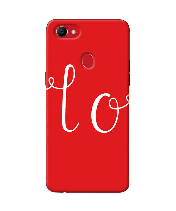 Love One Oppo F7 Back Cover