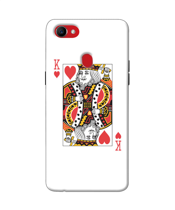 Heart King Card Oppo F7 Back Cover