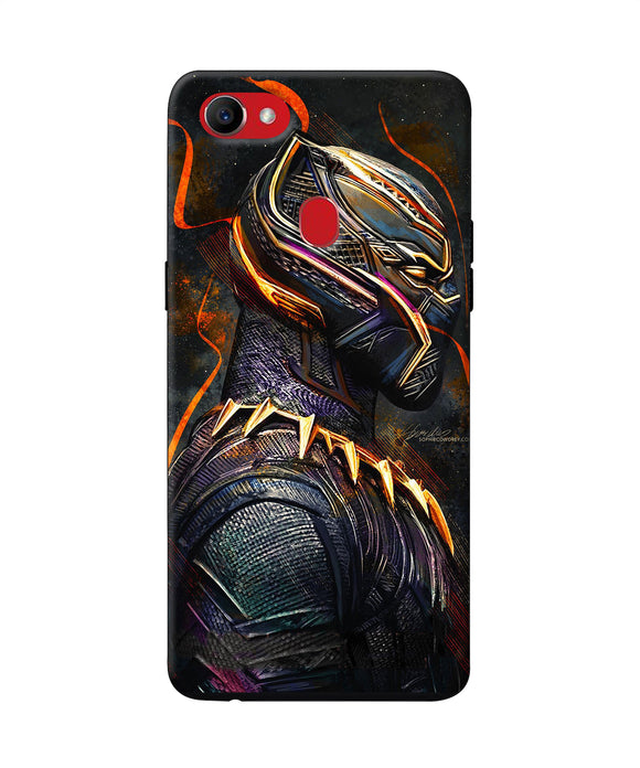 Black Panther Side Face Oppo F7 Back Cover