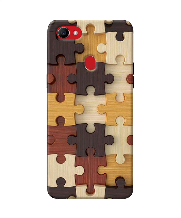 Wooden Puzzle Oppo F7 Back Cover
