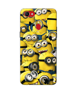 Minions Crowd Oppo F7 Back Cover