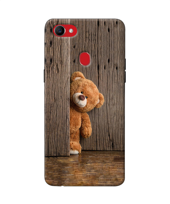 Teddy Wooden Oppo F7 Back Cover
