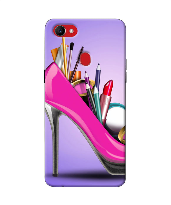 Makeup Heel Shoe Oppo F7 Back Cover