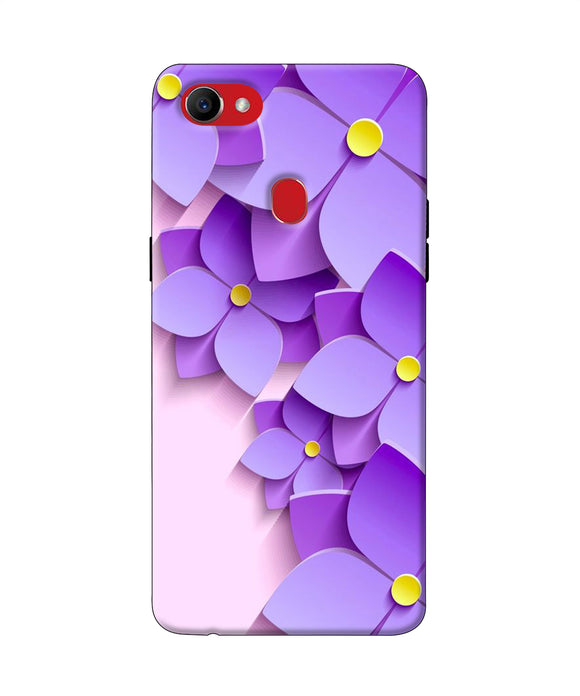 Violet Flower Craft Oppo F7 Back Cover