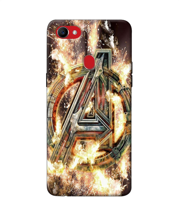Avengers Burning Logo Oppo F7 Back Cover