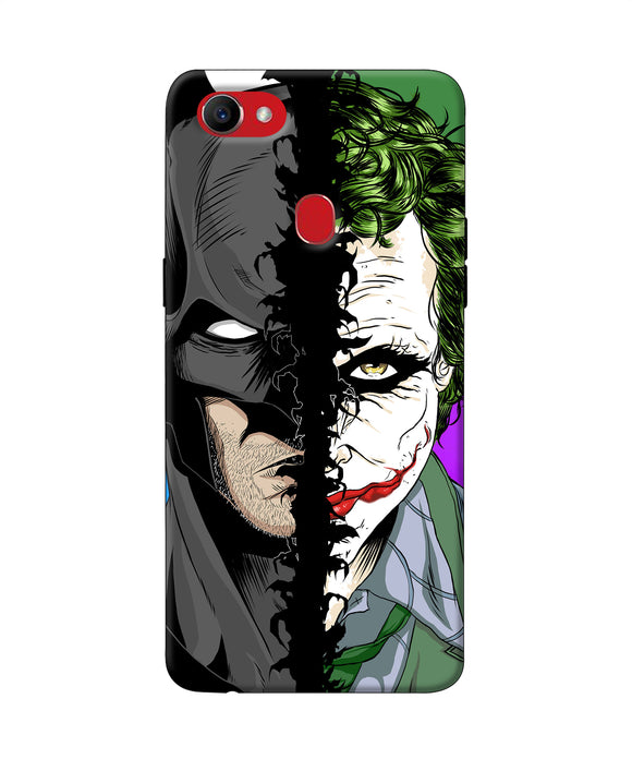 Batman Vs Joker Half Face Oppo F7 Back Cover