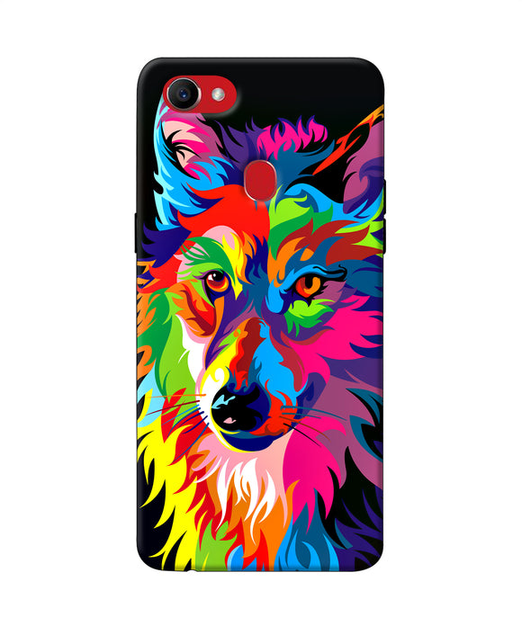 Colorful Wolf Sketch Oppo F7 Back Cover