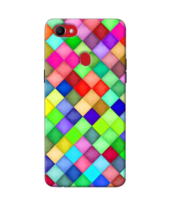 Abstract Colorful Squares Oppo F7 Back Cover