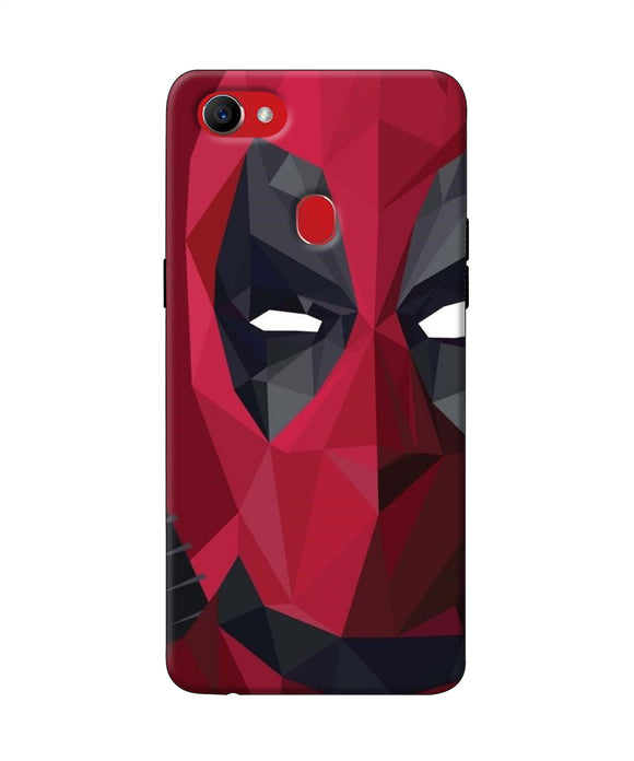 Abstract Deadpool Half Mask Oppo F7 Back Cover
