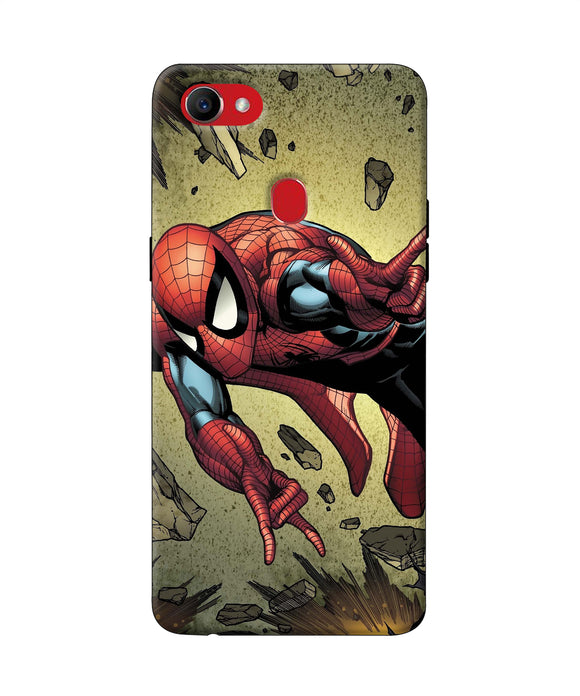 Spiderman On Sky Oppo F7 Back Cover
