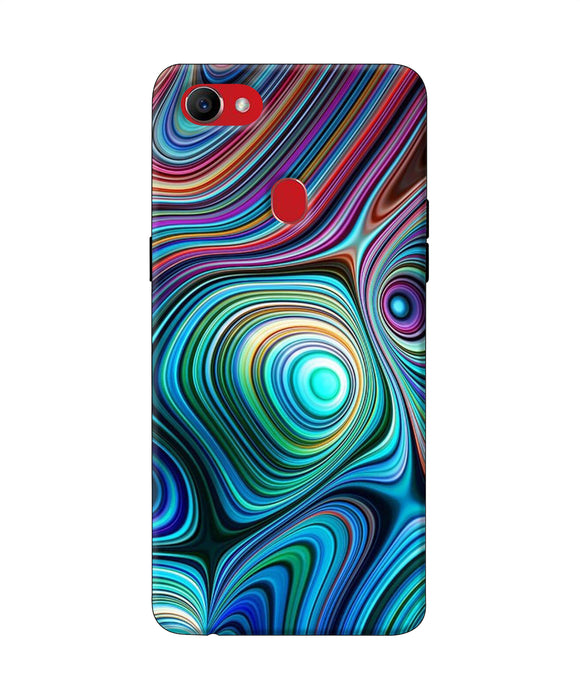 Abstract Coloful Waves Oppo F7 Back Cover